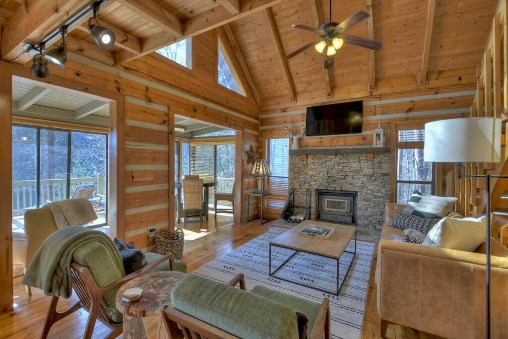 Waywish Waterfront Cabin In Blue Ridge Mountains Exterior foto