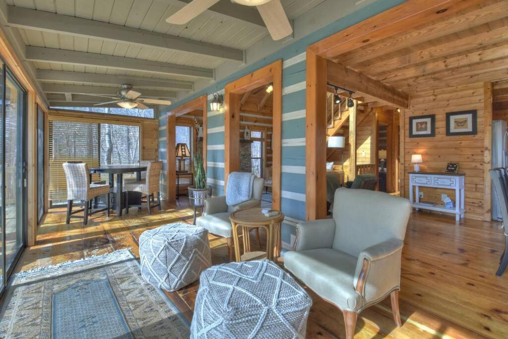 Waywish Waterfront Cabin In Blue Ridge Mountains Exterior foto