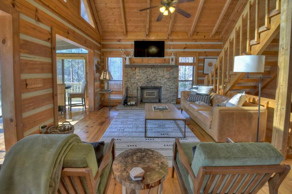 Waywish Waterfront Cabin In Blue Ridge Mountains Exterior foto