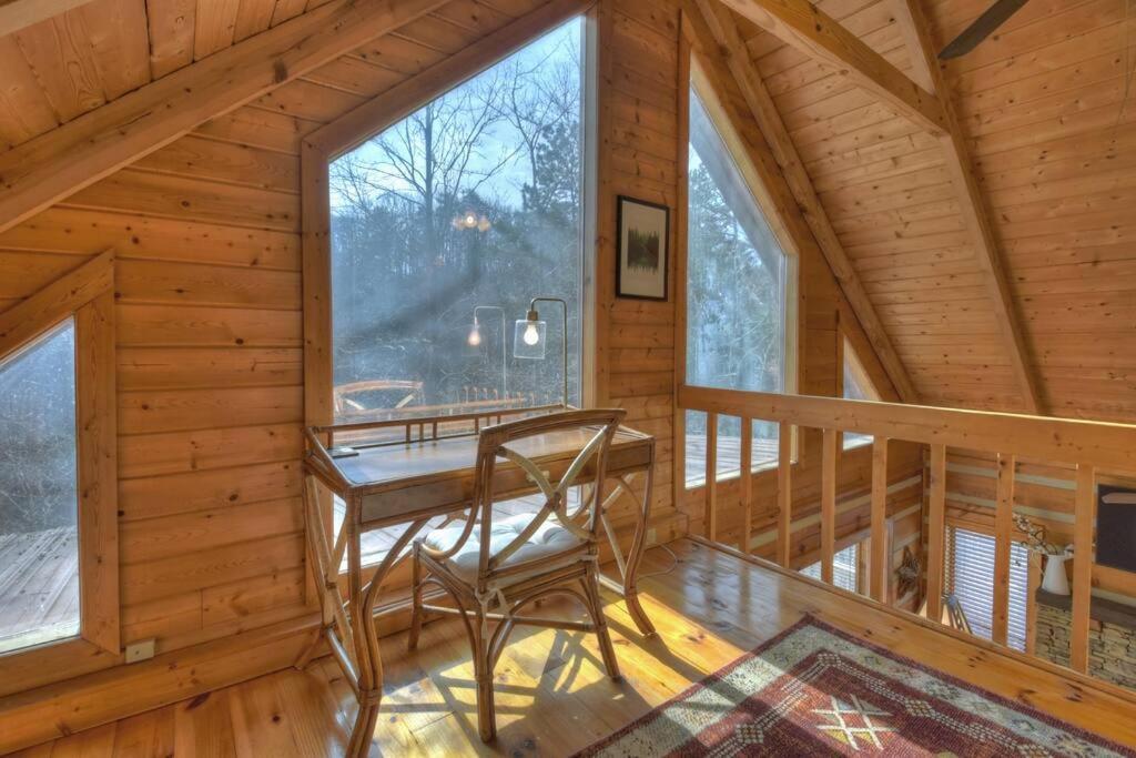 Waywish Waterfront Cabin In Blue Ridge Mountains Exterior foto
