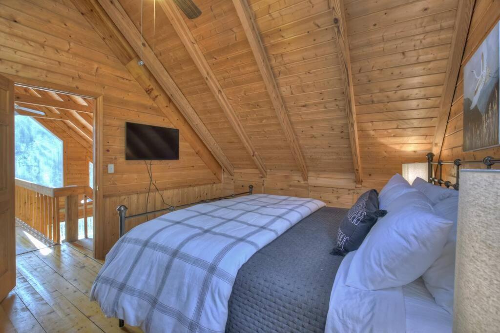 Waywish Waterfront Cabin In Blue Ridge Mountains Exterior foto