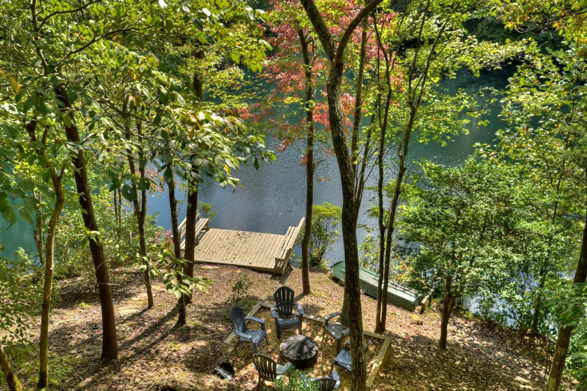Waywish Waterfront Cabin In Blue Ridge Mountains Exterior foto