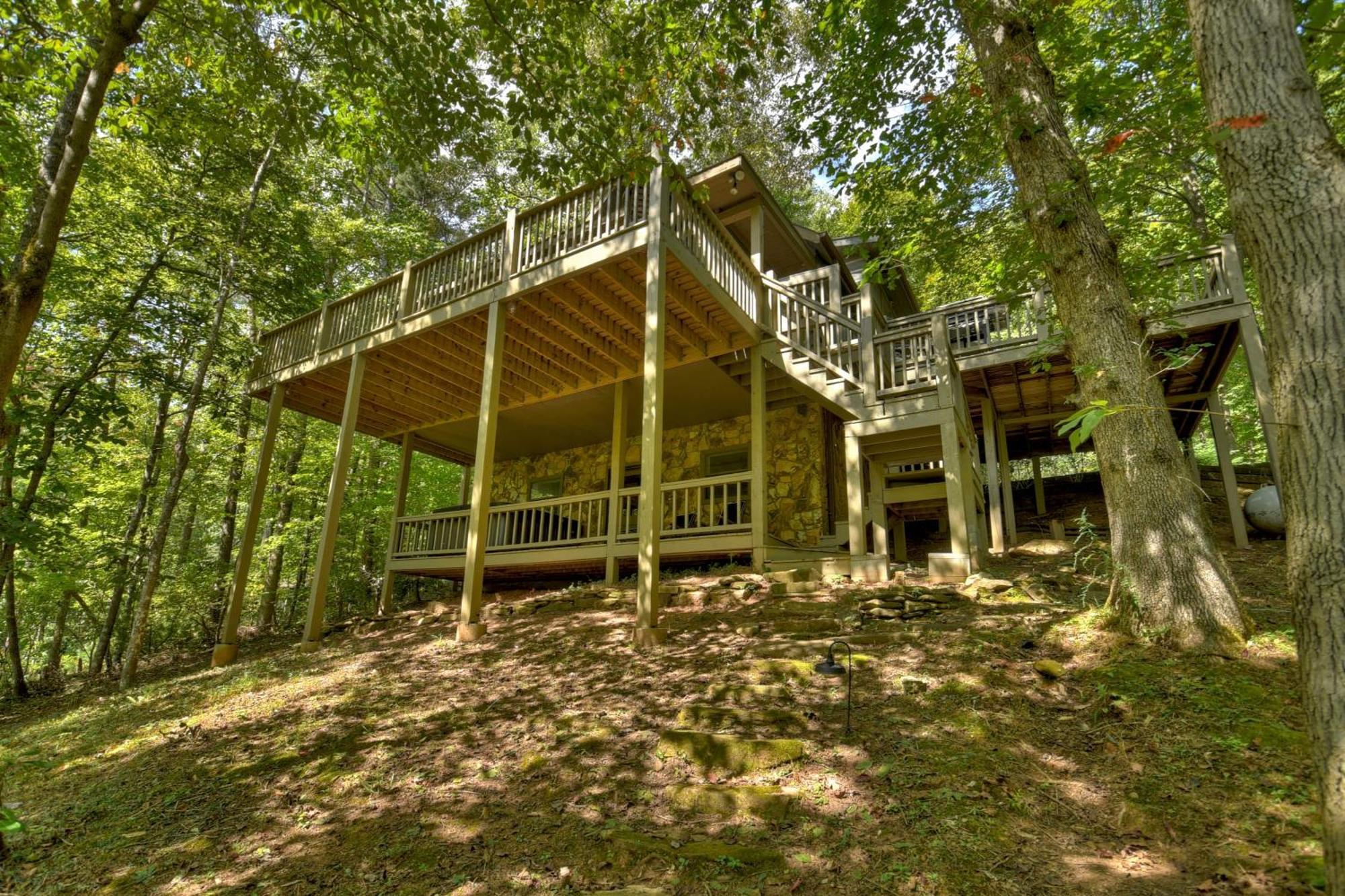Waywish Waterfront Cabin In Blue Ridge Mountains Exterior foto