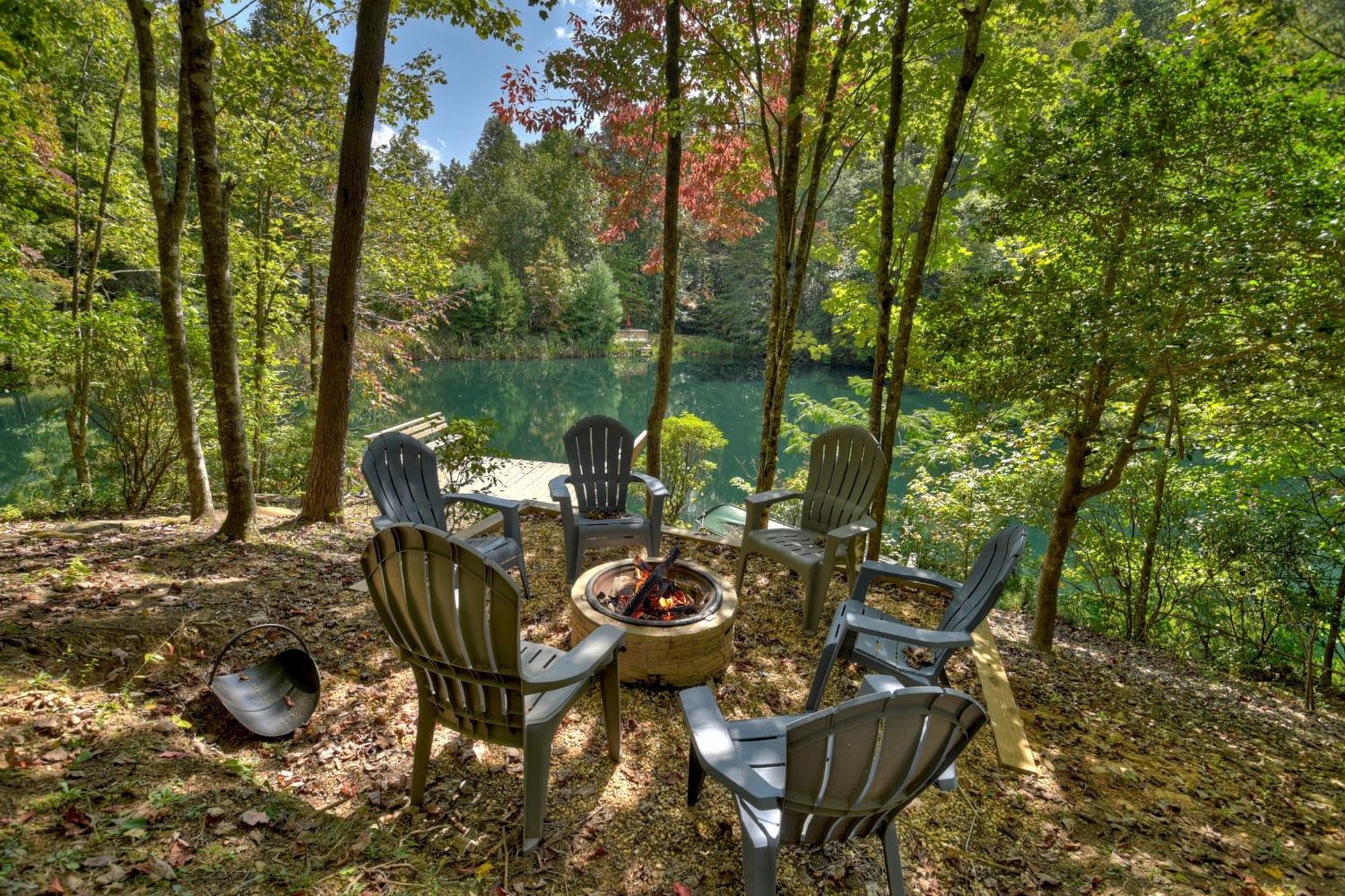 Waywish Waterfront Cabin In Blue Ridge Mountains Exterior foto